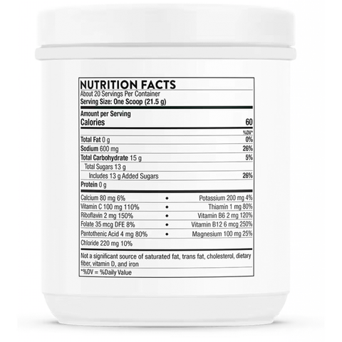 Thorne Advanced Electrolytes Lemon Lime 430 Grams