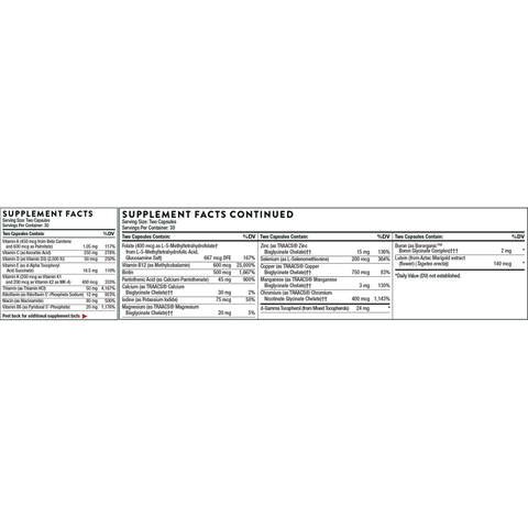 Thorne Basic Nutrients 2/Day Thorne
