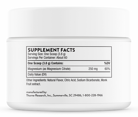 Thorne Magnesium Citrate Powder, Citrus Berry