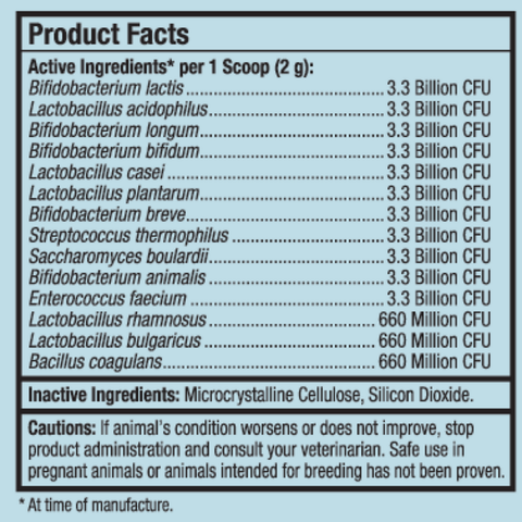 Complete Probiotics for Dogs and Cats