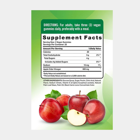 Apple Cider Vinegar 600 mg Gummies