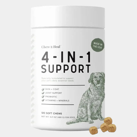 4-in-1 Support Pet Supplement For Cats/Dogs