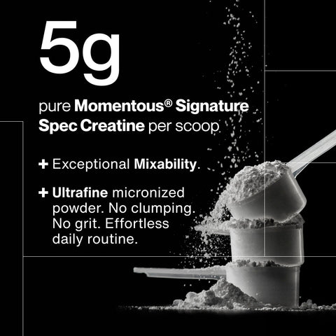 Momentous Creatine Monohydrate Unflavored 90 Servings