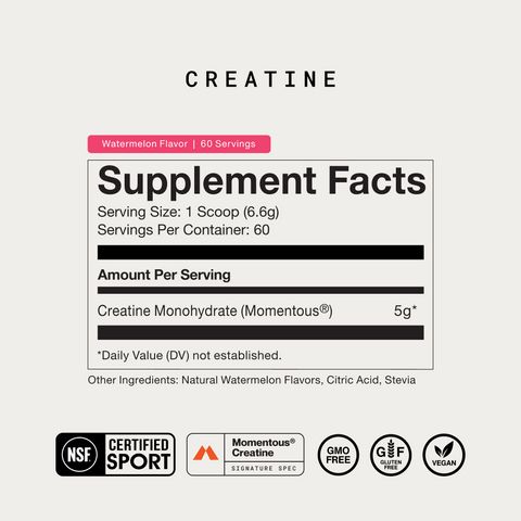 Momentous Creatine Monohydrate 60 Servings